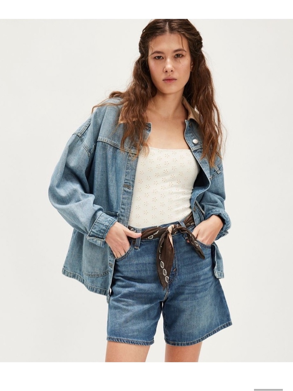 Levi's High Baggy Shorts from Free People